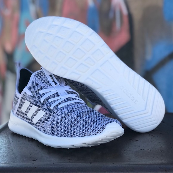 W Cloudfoam Pure White Comfortable Knit Sneakers - Picture 6 of 12